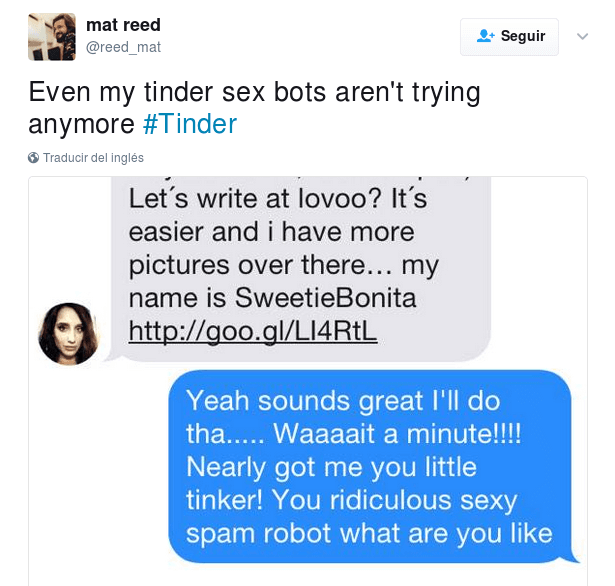 Tinder spam 2017