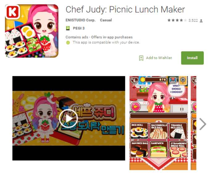 Example of one of the Judy apps that inffected Android devices